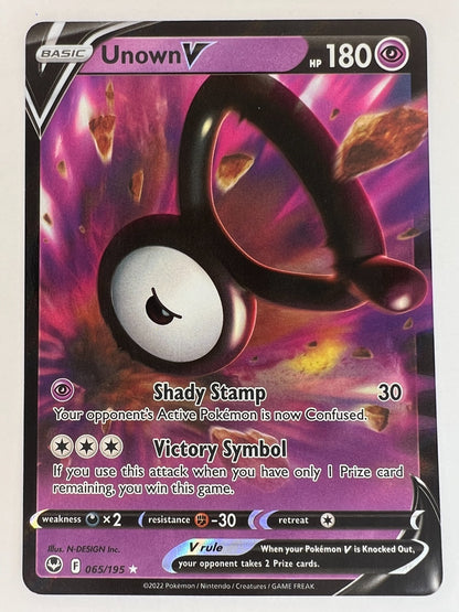 Pokémon: Unown V #065/195 - Silver Tempest NM