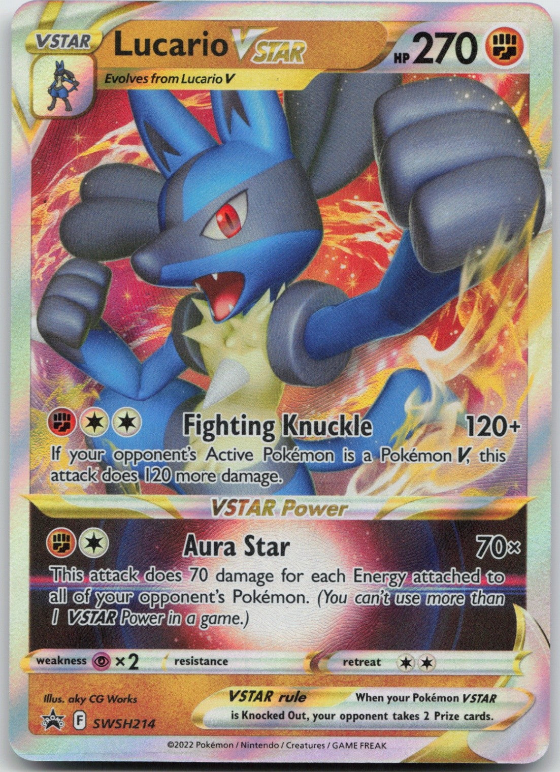 Lucario VSTAR - Holo Promo SWSH214 SWSH: Sword & Shield Promo Cards NM
