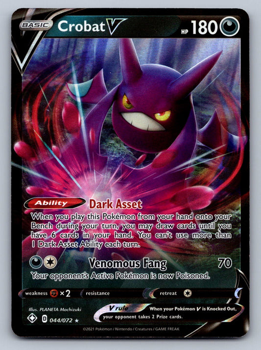 Crobat V 044/072 Darkness Holo Shining Fates LP