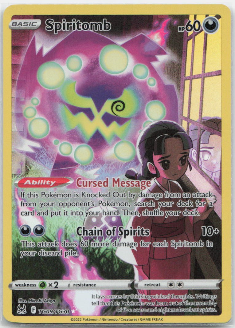 Spiritomb Holo Ultra Rare TG09/TG30 SWSH11: Lost Origin Trainer Gallery NM