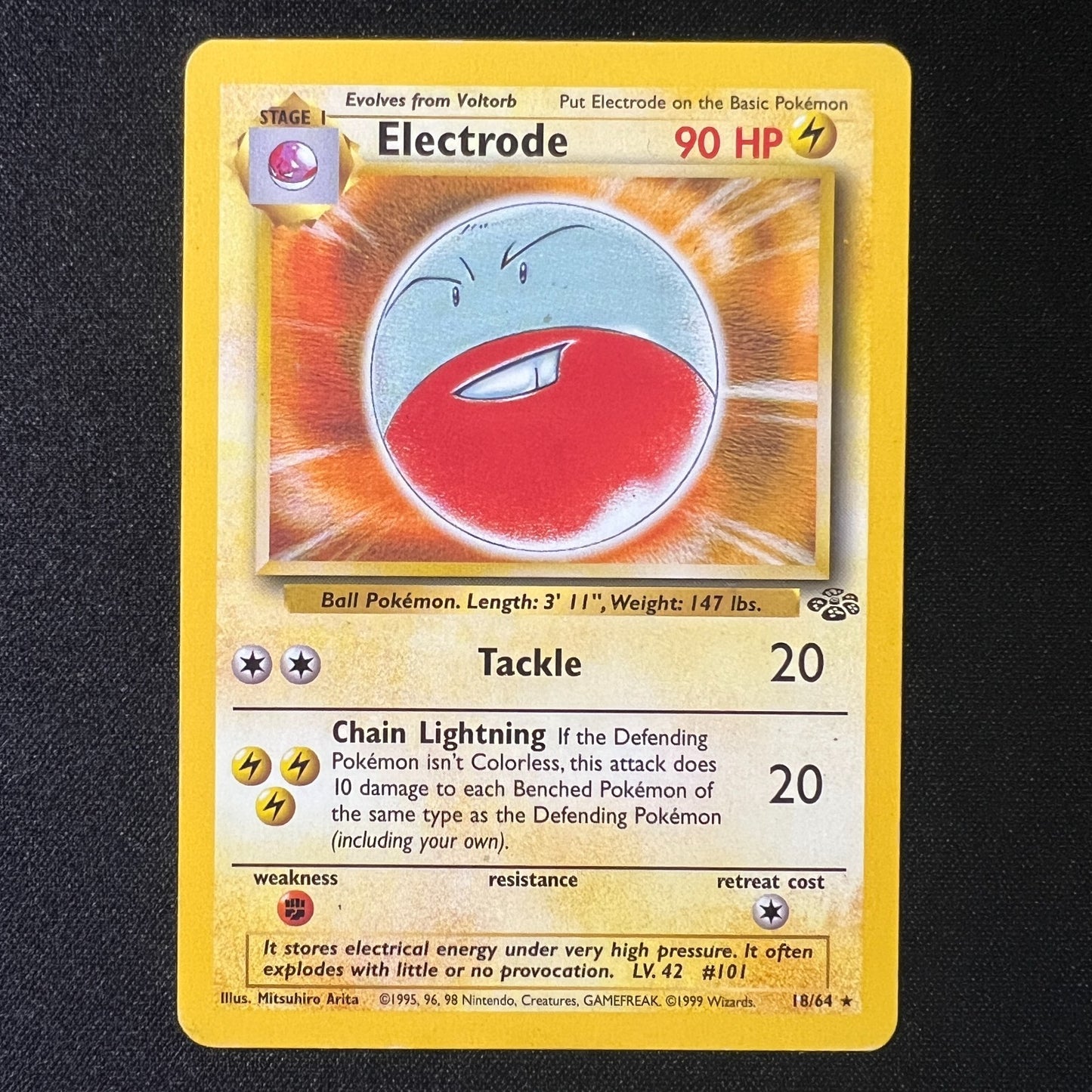 ⚡️ Electrode 18/64 – Jungle Vintage WOTC Rare Pokemon Cards TCG MP
