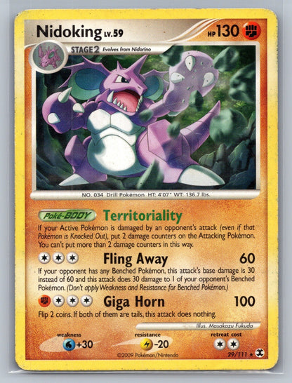 Nidoking Rare 29/111 Rising Rivals MP