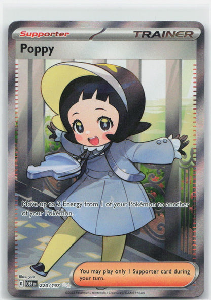 Poppy - Holo Ultra Rare 220/197 SV03: Obsidian Flames NM