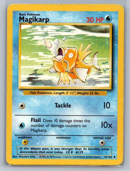 Magikarp Uncommon 050/130 Base Set 2 LP