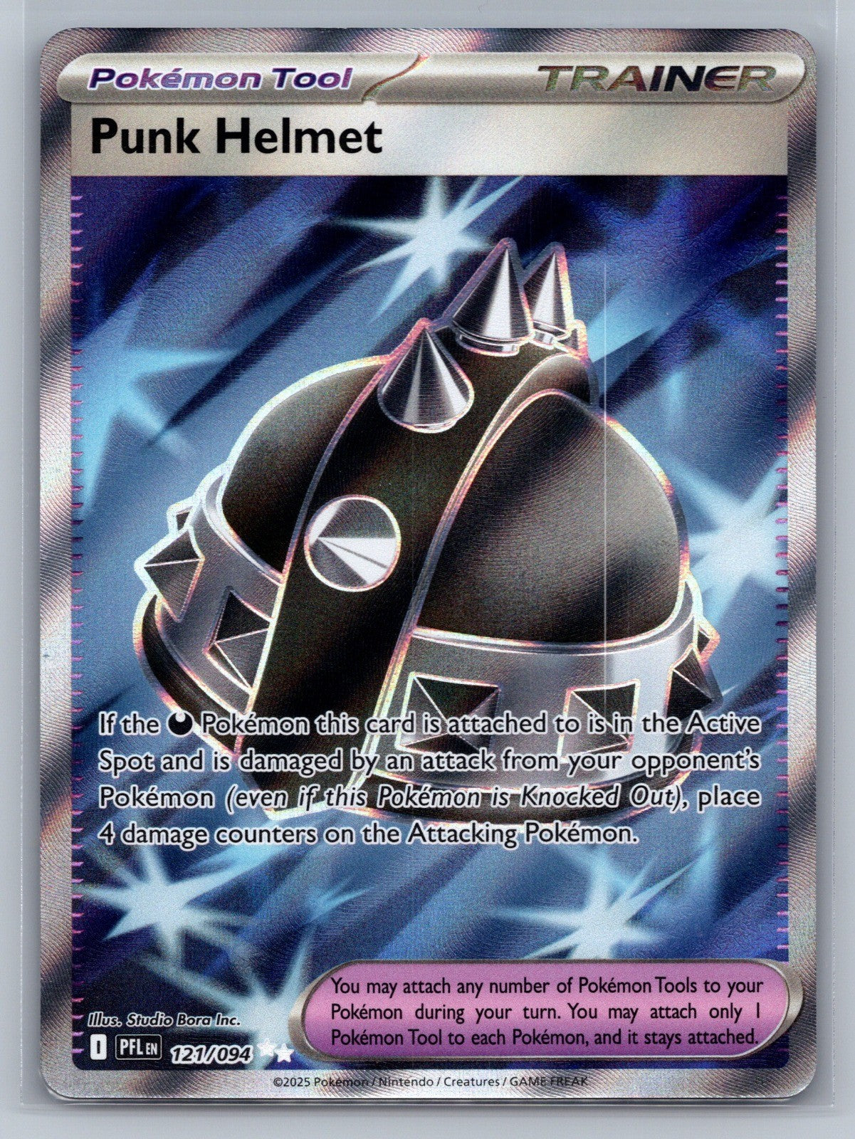 Punk Helmet - Holo Ultra Rare 121/094 ME02: Phantasmal Flames NM