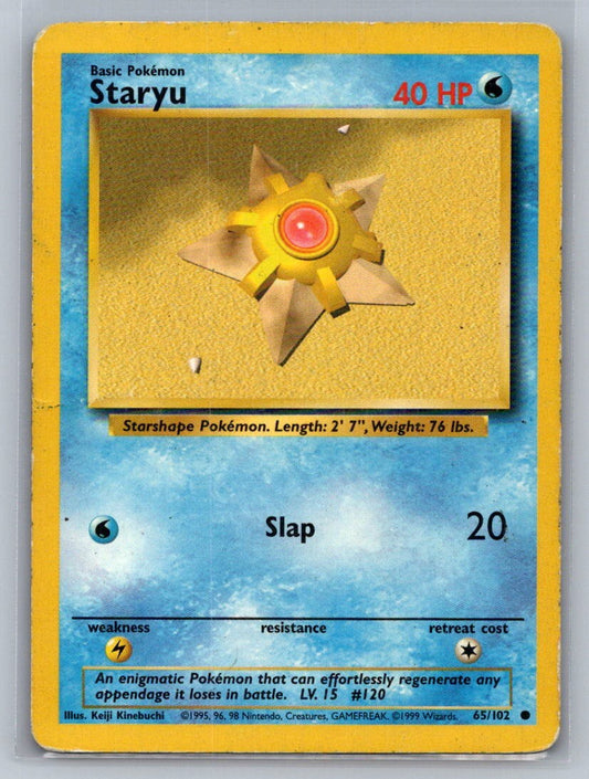 Staryu Common 065/102 Base Set LP