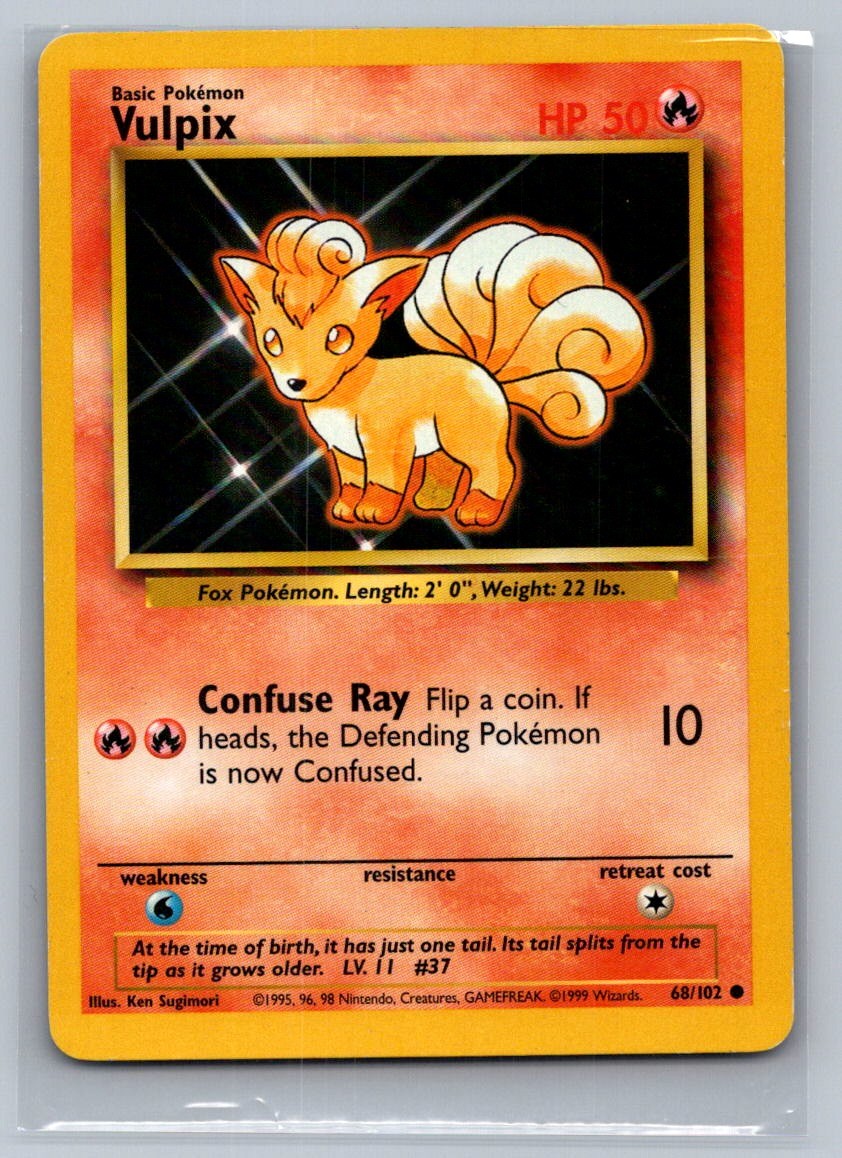 Vulpix Common 068/102 Base Set LP