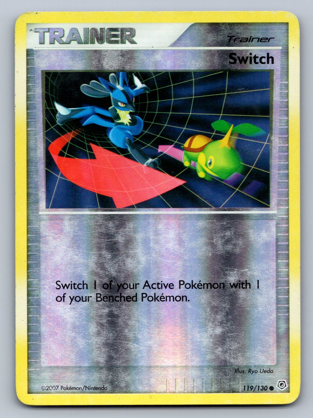 Switch 119/130 Trainer Reverse Holo Diamond and Pearl LP