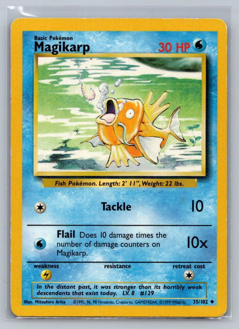 Magikarp Uncommon 035/102 Base Set LP