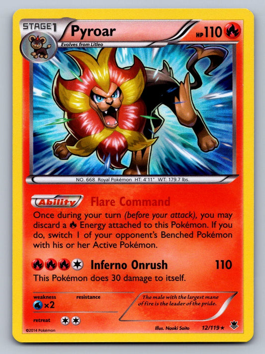 Pyroar 12/119 Fire XY - Phantom Forces NM
