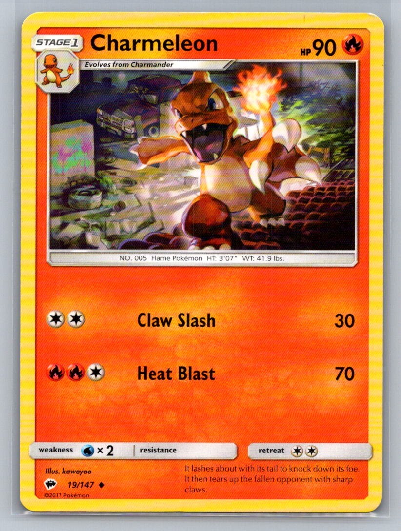 Charmeleon Uncommon 19/147 SM - Burning Shadows LP
