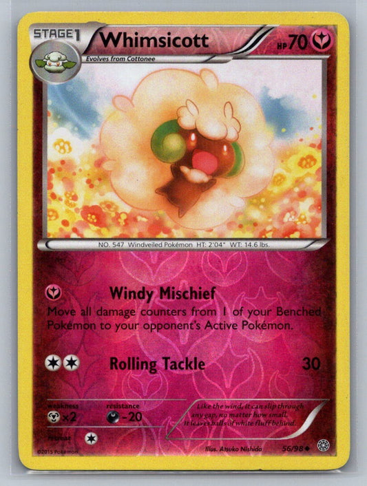 Whimsicott Reverse Holo Uncommon 56/98 XY - Ancient Origins LP