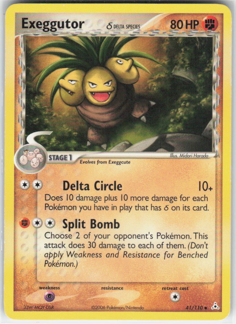 Exeggutor (Delta Species) Normal Uncommon 41/110 Holon Phantoms LP