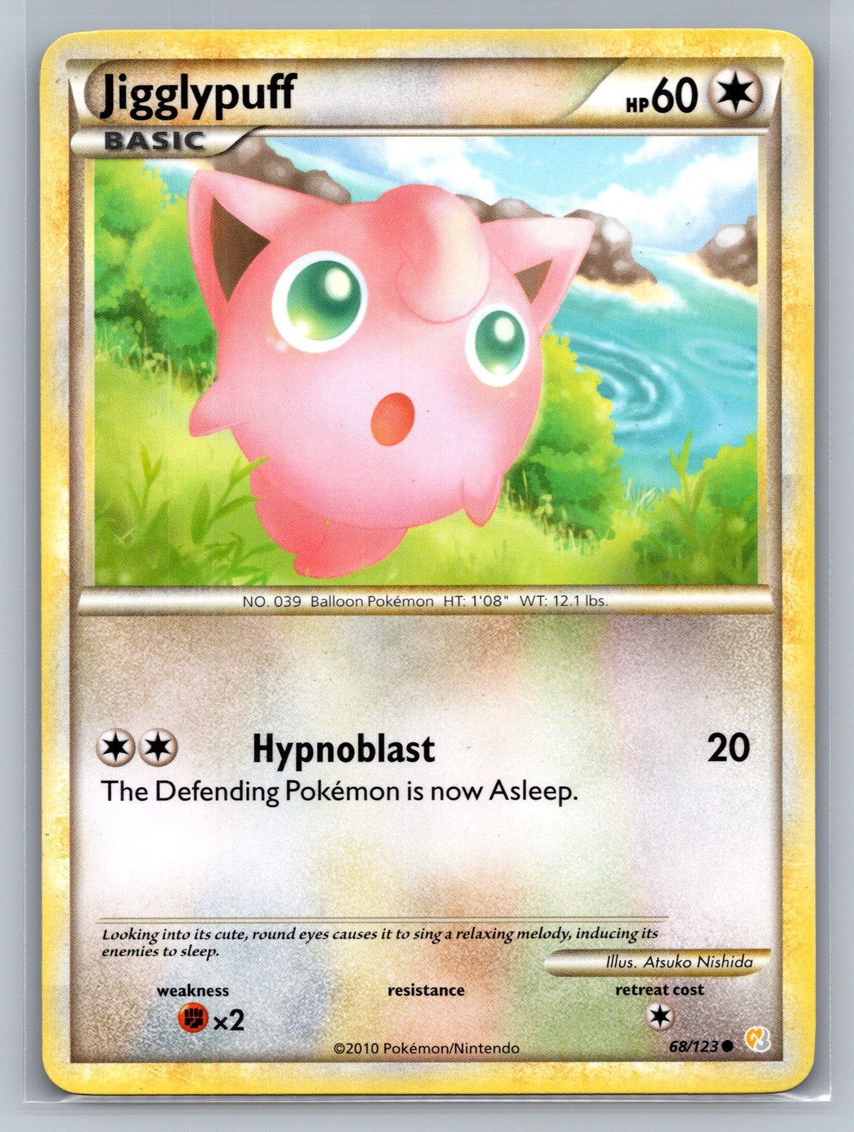 Jigglypuff Common 68/123 HeartGold SoulSilver LP