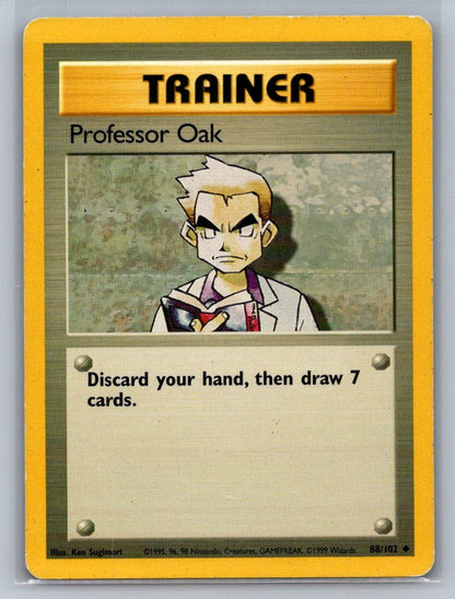 Professor Oak Uncommon 088/102 Base Set MP