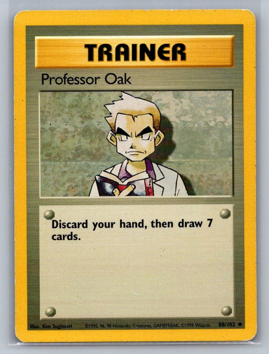 Professor Oak Uncommon 088/102 Base Set MP