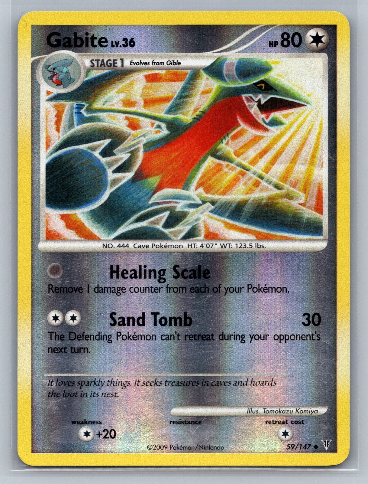 Gabite Reverse Holo Uncommon 59 Supreme Victors LP