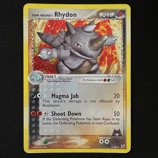 HOLO Team Magma's Rhydon - 11/95 - Pokemon Ex Team Magma vs. Aqua Card MP