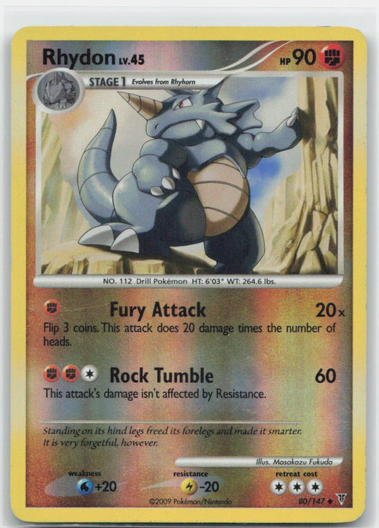Rhydon Reverse Holo Uncommon 80 Supreme Victors LP