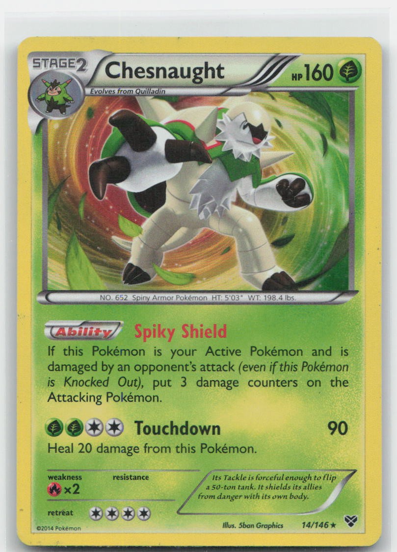 Chesnaught - 14/146 (Cosmos Holo) Holo Promo 014/146 Blister Exclusives NM