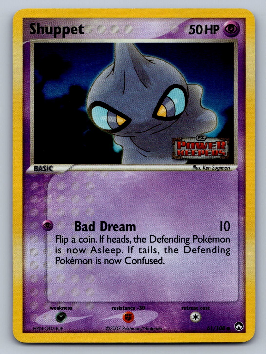 Shuppet Reverse Holo Common 61/108 Power Keepers NM