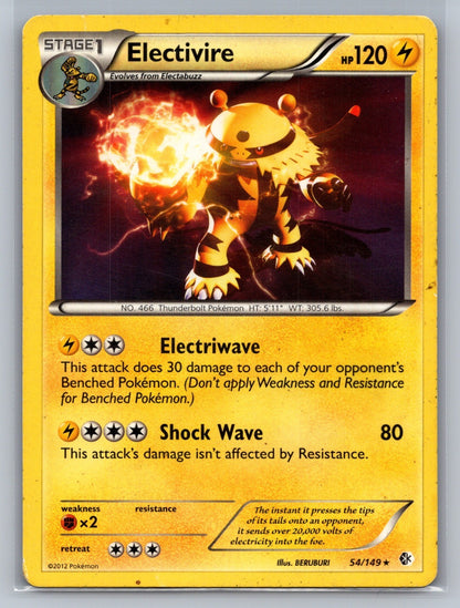 Electivire - 54/149 (BW Boundaries Crossed) Rare 054/149 Deck Exclusives MP