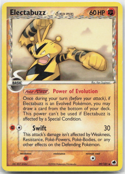 Electabuzz (Delta Species) Normal Uncommon 29/101 Dragon Frontiers LP