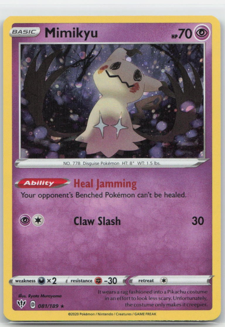 Mimikyu - (Cosmos Holo) Holo Promo 081/189 Miscellaneous Cards & Products NM