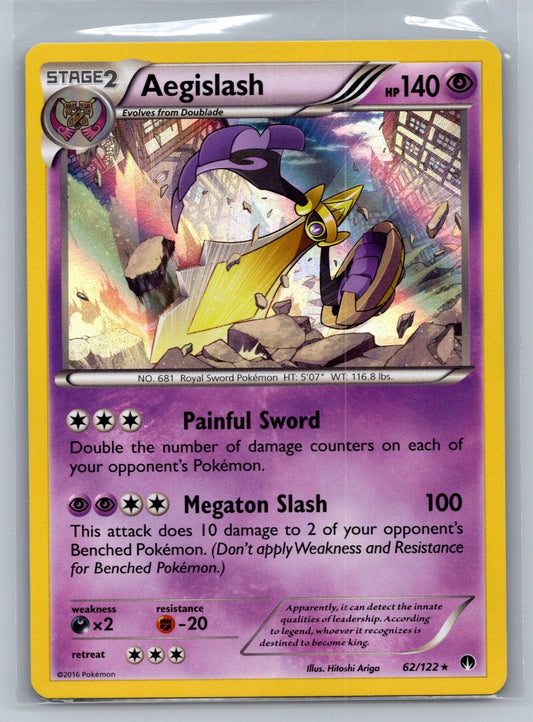 Aegislash Holo Rare 62/122 XY - BREAKpoint NM