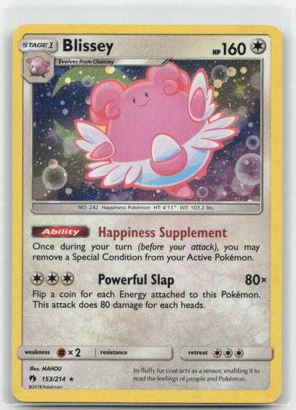 Blissey - (Cosmos Holo) Holo Promo 153/214 Miscellaneous Cards & Products LP