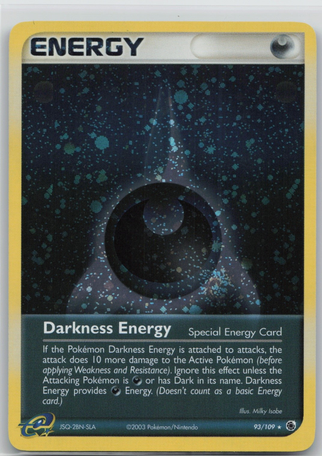 Darkness Energy (Special) - Cosmos Holo 93/109 League & Championship Cards NM