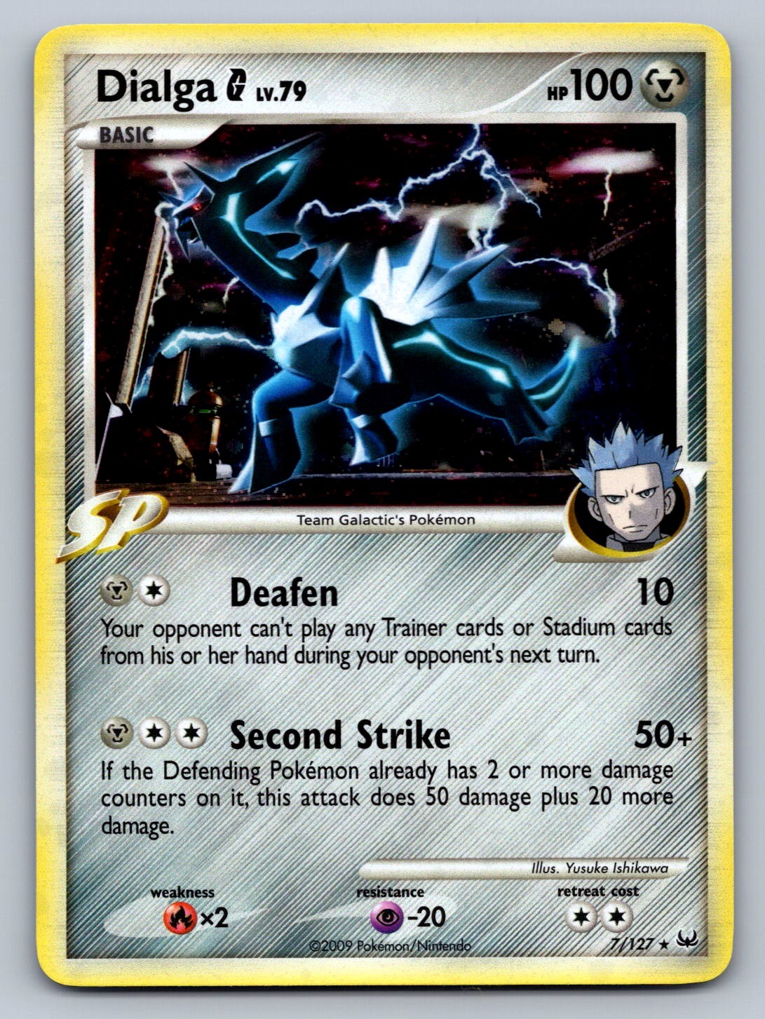 Dialga G Holo Rare 7/127 Platinum NM