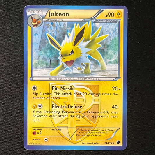 ⚡️ Jolteon (Team Plasma) 34/116 Plasma Freeze Pokemon Cards TCG LP