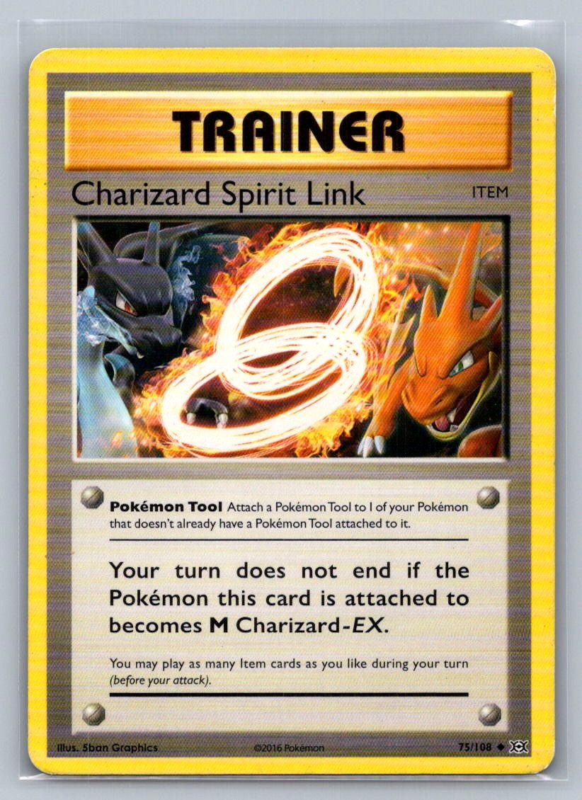 Charizard Spirit Link Uncommon 75/108 XY - Evolutions LP