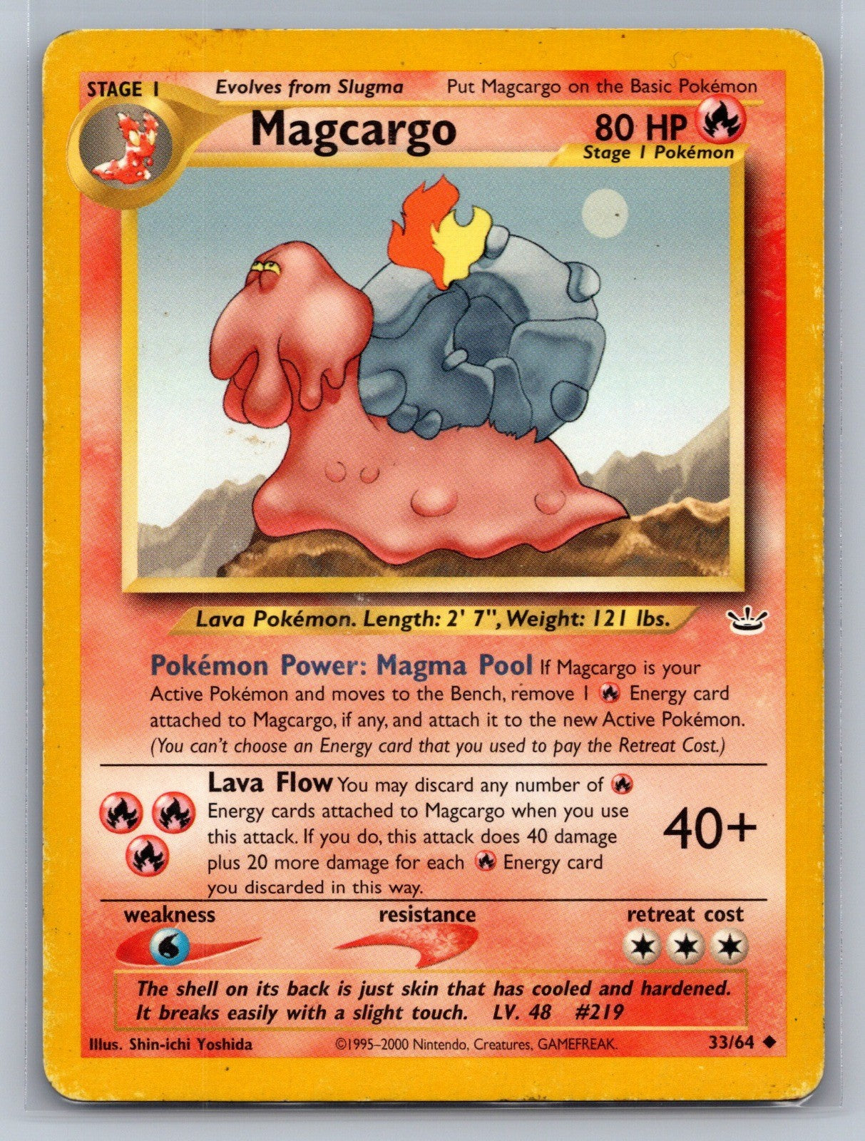 Magcargo Unlimited Uncommon 33/64 Neo Revelation MP