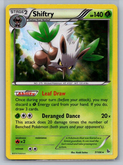 Shiftry Holo Holo Rare 7/106 XY - Flashfire LP