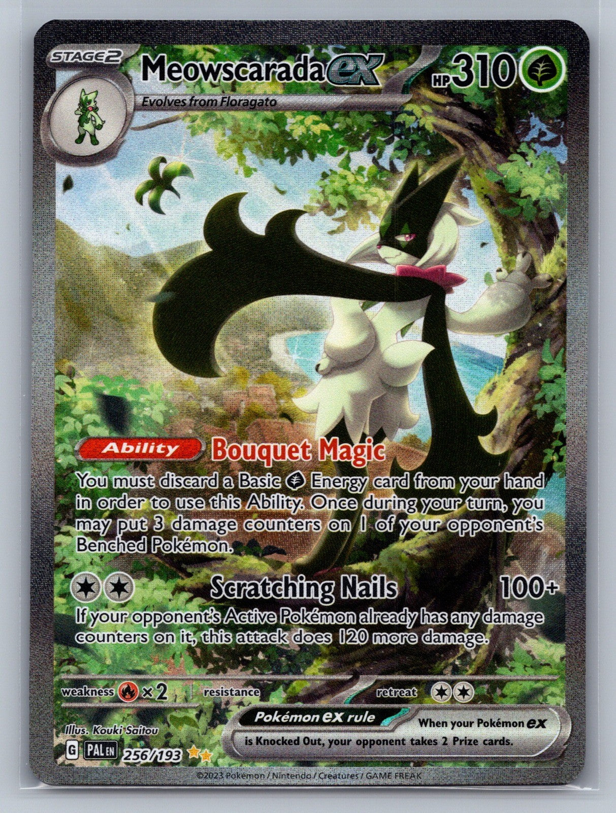 Meowscarada ex Holo Special Illustration Rare 256/193 SV02: Paldea Evolved NM
