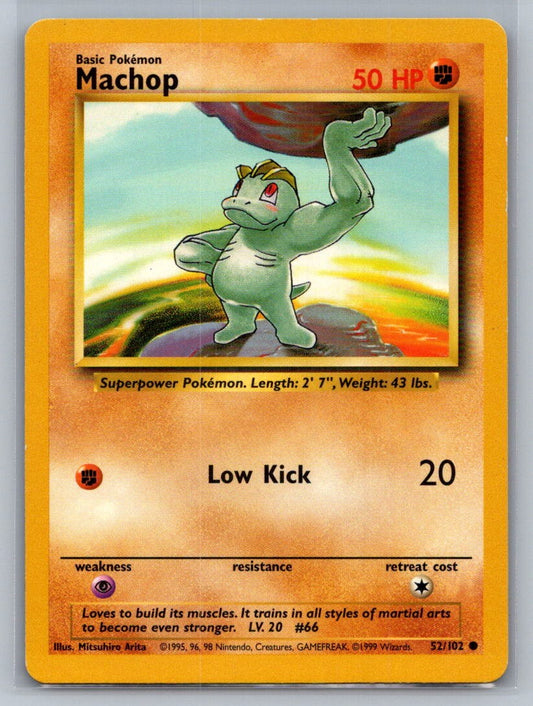 Machop Common 052/102 Base Set LP