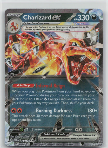 Charizard ex - Holo Double Rare 125/197 SV03: Obsidian Flames NM