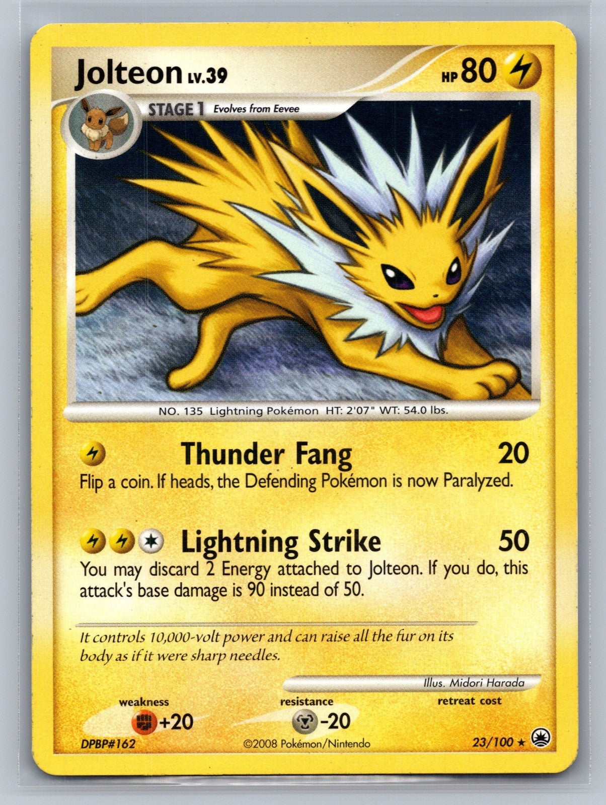 Jolteon Rare 23/100 Majestic Dawn LP