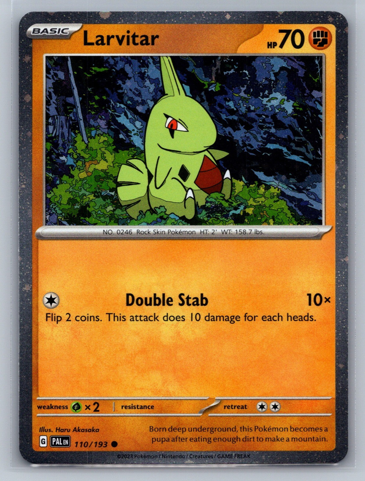 Larvitar - (Cosmo Foil) Holo Promo 110/193 Miscellaneous Cards & Products NM