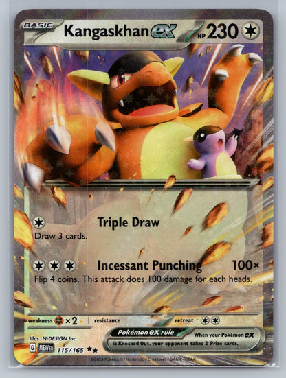 Kangaskhan ex - Holo Double Rare 115/165 SV: Scarlet & Violet 151 NM