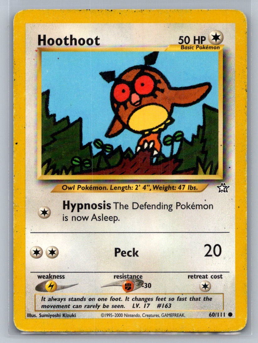 Hoothoot Unlimited Common 060/111 Neo Genesis LP