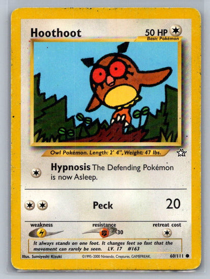 Hoothoot Unlimited Common 060/111 Neo Genesis LP