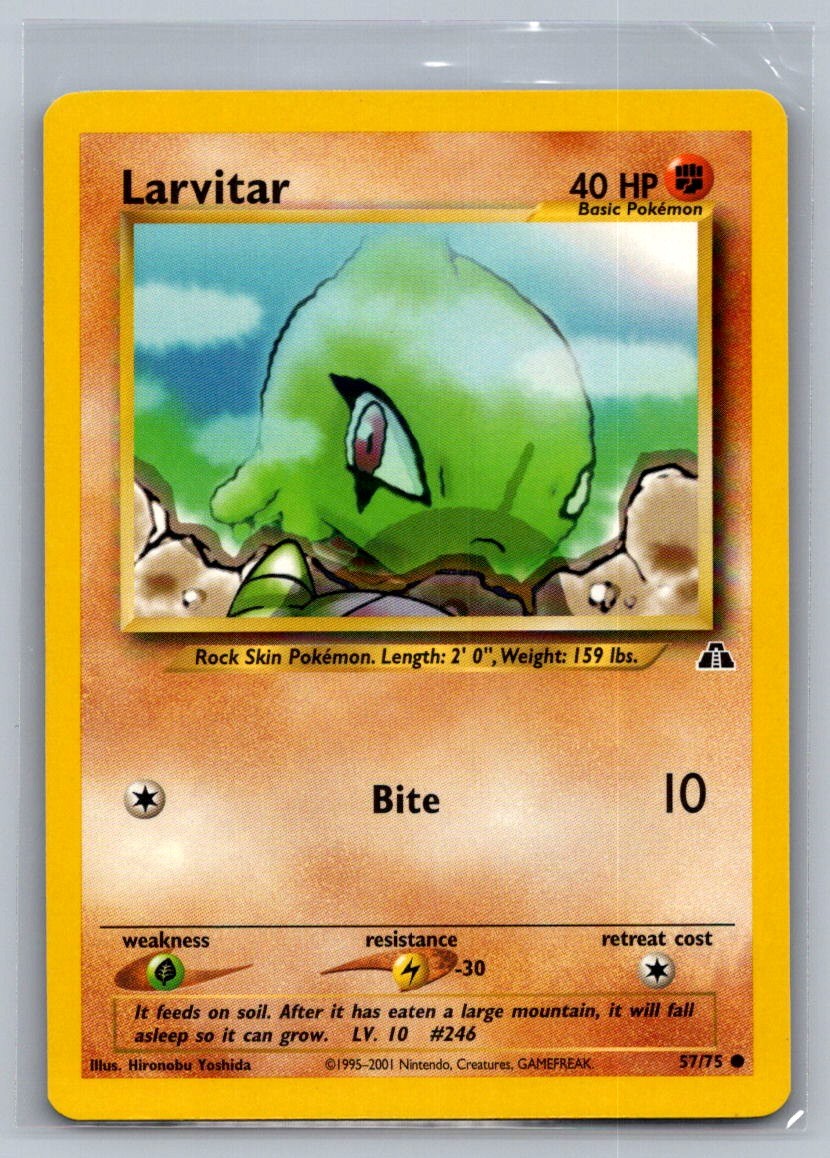 Larvitar Unlimited Common 57/75 Neo Discovery LP