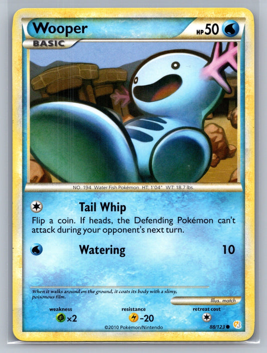 Wooper Common 88/123 HeartGold SoulSilver LP