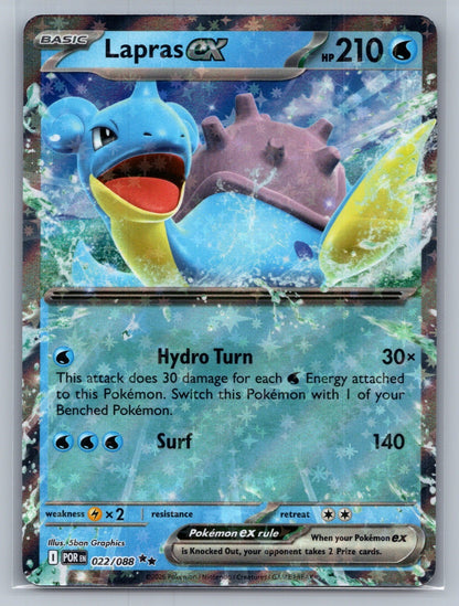 Lapras ex Holo Double Rare 022/088 ME03: Perfect Order NM