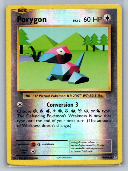 Porygon Reverse Holo Uncommon 71/108 XY - Evolutions LP