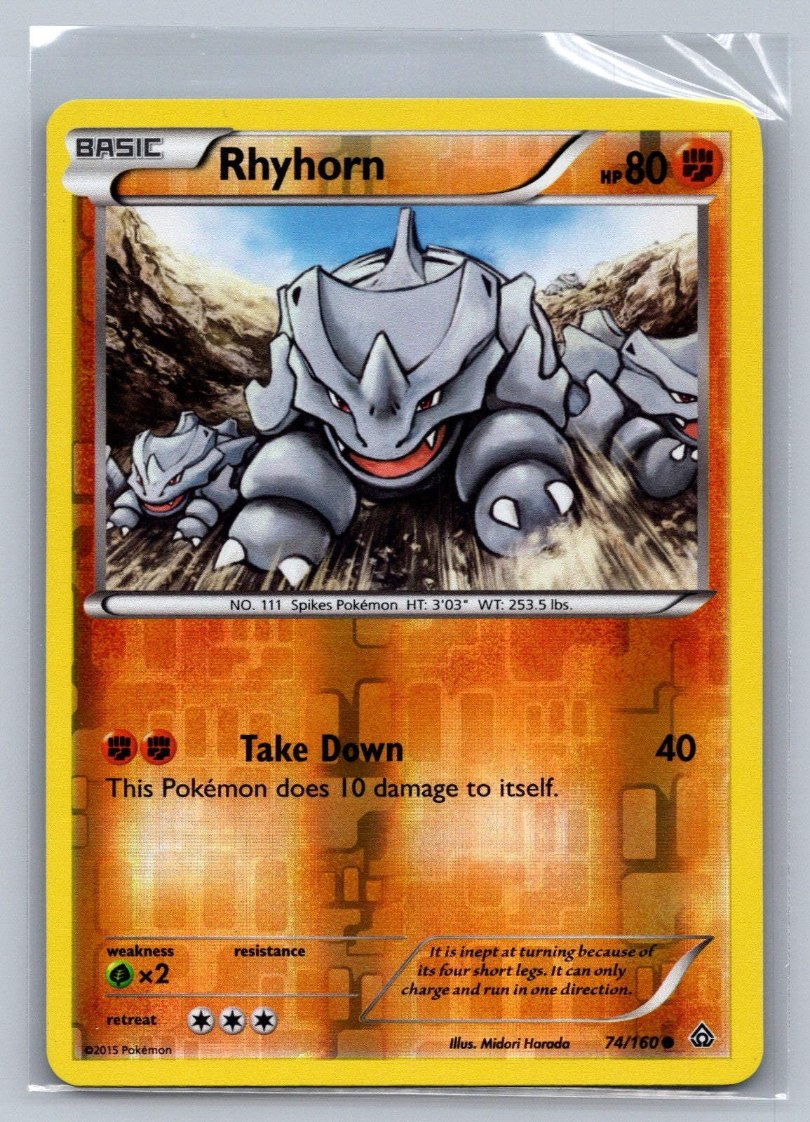 Rhyhorn Reverse Holo Common 49/83 Generations NM