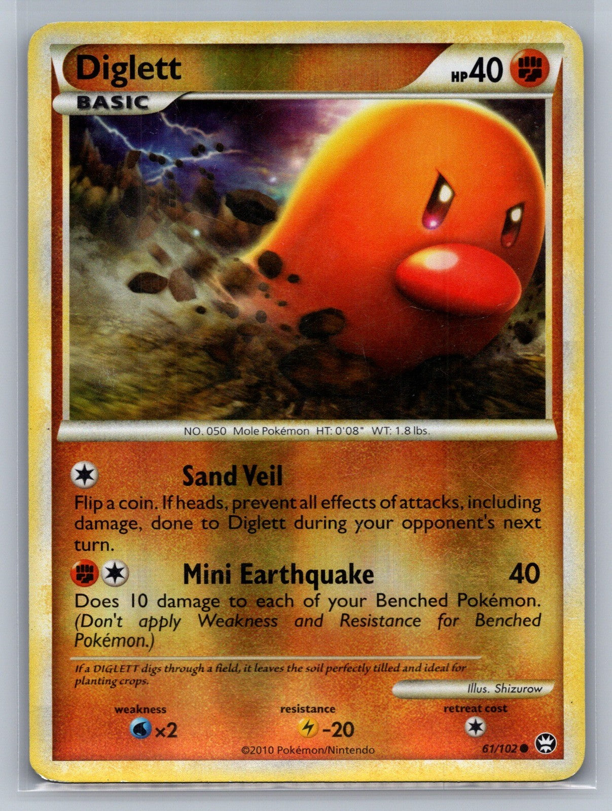 Diglett Reverse Holo Common 61/102 Triumphant LP